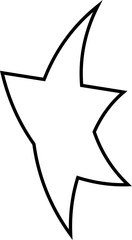 Set of star shapes. Design decoration