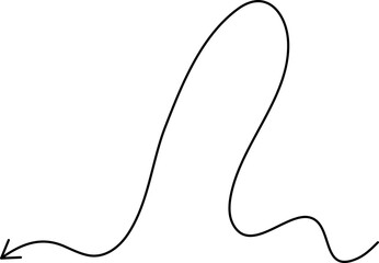 Obraz premium Arrow hand drawn, pointer, direction, cursor