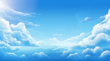 blue sky with clouds