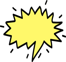 만화 대화 말풍선 일러스트