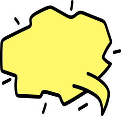 만화 대화 말풍선 일러스트