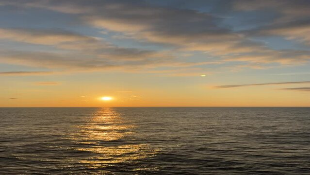 sunset over the Atlantic ocean