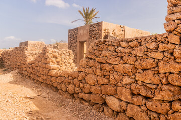 Ruin of a house in Al Qassar village on Farasan island, Saudi Arabia
