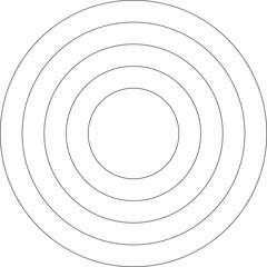 Concentric circle elements. Design geometric