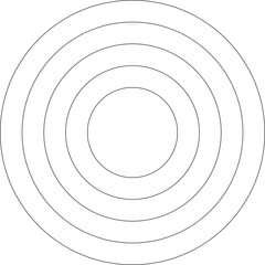 Concentric circle elements. Design geometric