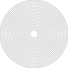 Concentric circle elements. Design geometric