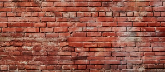 A closeup of a brown brick wall showcasing a beautiful pattern of meticulously arranged bricks, creating a symmetrical and artistic design with hints of wood and peach tints and shades