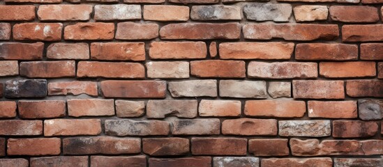 A detailed closeup of a brick wall showcasing the intricate pattern of bricks, highlighting the beauty of this building material in construction and artistry