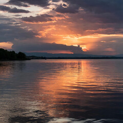 Obraz premium 석양 노을