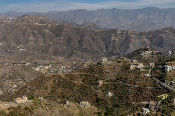 Villages in Faifa mountains, Saudi Arabia