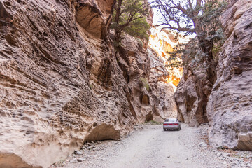 Path in Wadi Lajab canyon, Saudi Arabia