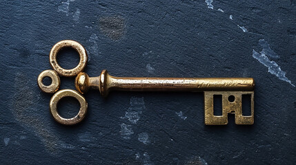 old key in keyhole