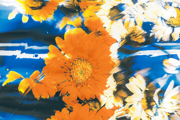 Gerbera Abstract art