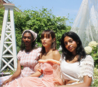 Girls in Garden