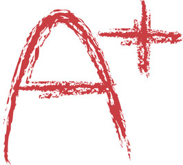 손으로 그린 숫자 점수 알파벳 