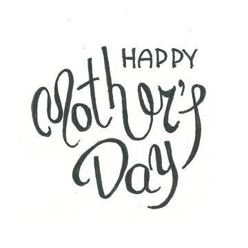 Mother's Day greetings, handwritten by a child.