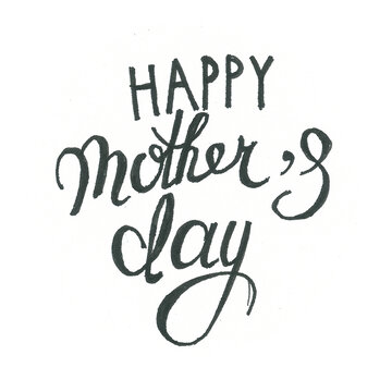 Mother's Day greetings, handwritten by a child.