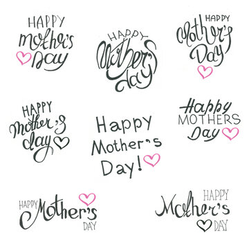 Mother's Day greetings, handwritten by a child.
