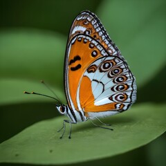 Close-Up of a Vibrant Yellow Butterfly Pollinating on a Sunny Day