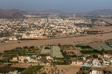 Aerial view of Najran, Saudi Arabia - obrazy, fototapety, plakaty