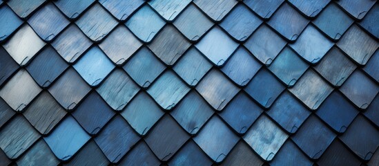 blue tiles for the roof.