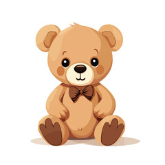 Obraz na płótnie Canvas teddy bear in vector format very easy to edit flat