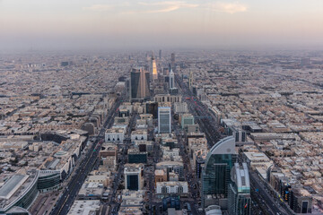 Aerial view of Riyadh, capital of Saudi Arabia