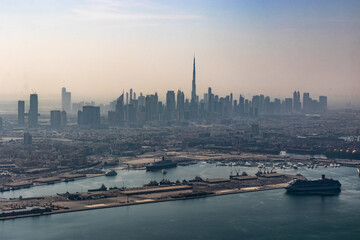 Skyline of Dubai, United Arab Emirates