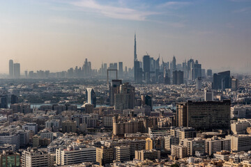 Fototapeta na wymiar Skyline of Dubai, United Arab Emirates