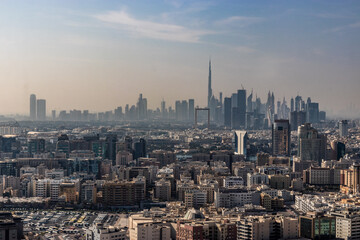 Fototapeta na wymiar Skyline of Dubai, United Arab Emirates