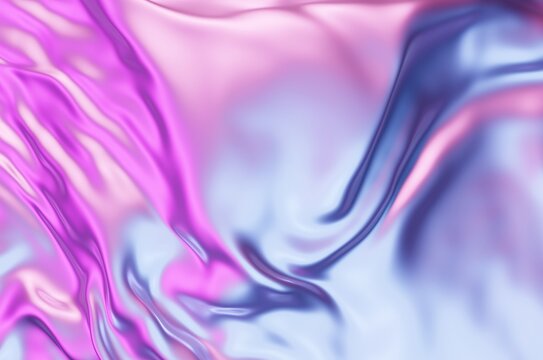 abstract background of blue and pink silk fabric