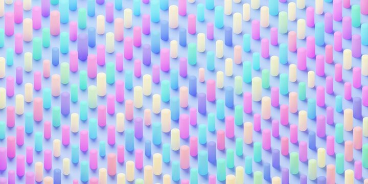 Geometric pattern of cylindres and spheres