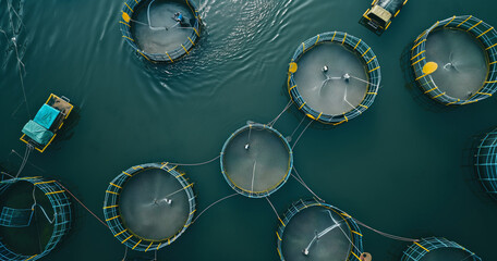 Aquaculture from Above: Precise Fish Farming Operations in Clear Waters