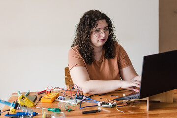 Tech savvy woman hobby