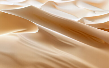 Dunes in the Sandy desert. Modern background in soothing tones. A horizontal template with space for text.