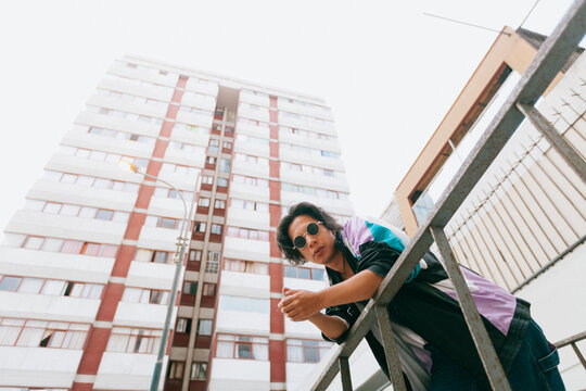 Confident Lean Urban Portrait