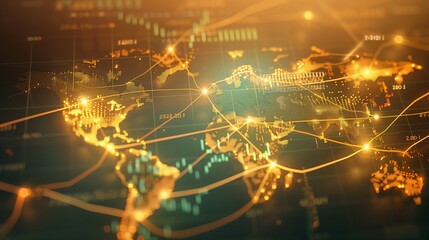 A sophisticated forex chart with a classic touch, featuring a vintage map of the world as its background. The trading lines are elegantly drawn with a gold and silver finish, reminiscent of old mariti