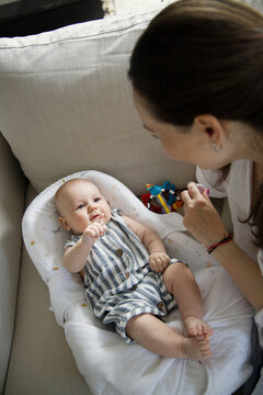 Baby in rocking chair
