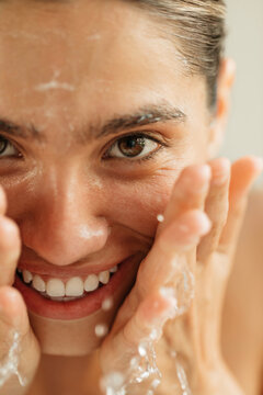 Woman Washing Her Face