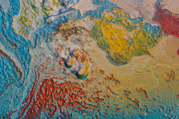 Detail of an abstract painting 