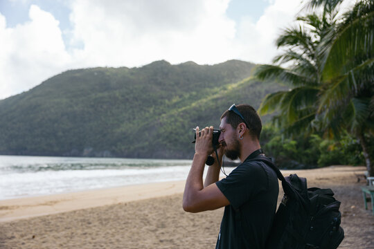 Photographer taking photos at El Valle Beach