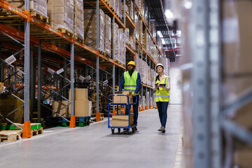 Warehouse multicultural managment staff control quality