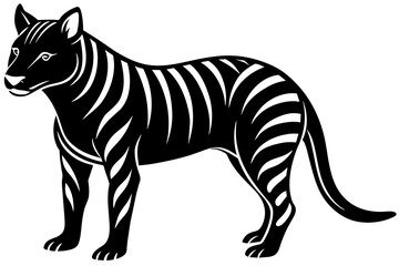 tasmanian tiger vector illustration