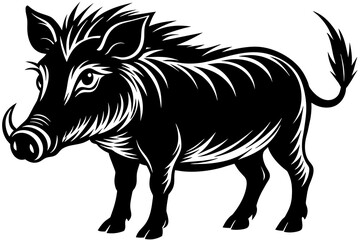 warthog vector illustration