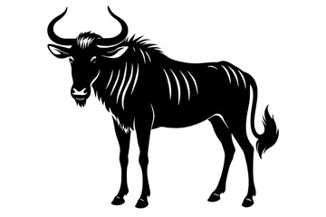 wildebeest vector illustration