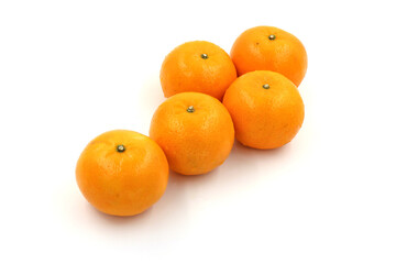 oranges isolated on white background