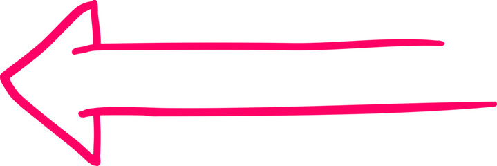 손으로 그린 라인 화살표