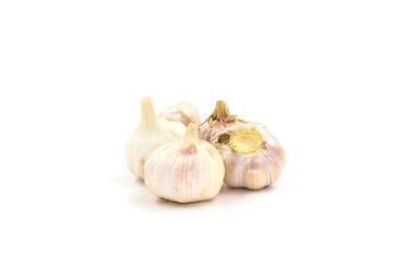 garlic isolated on white background