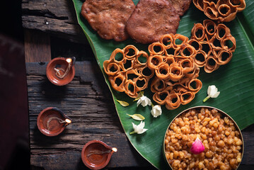 Deep fried rice jaggery pancakes