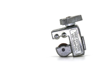 tube cutters on the white background.Copper pipe cutter. For Air conditioner technician
